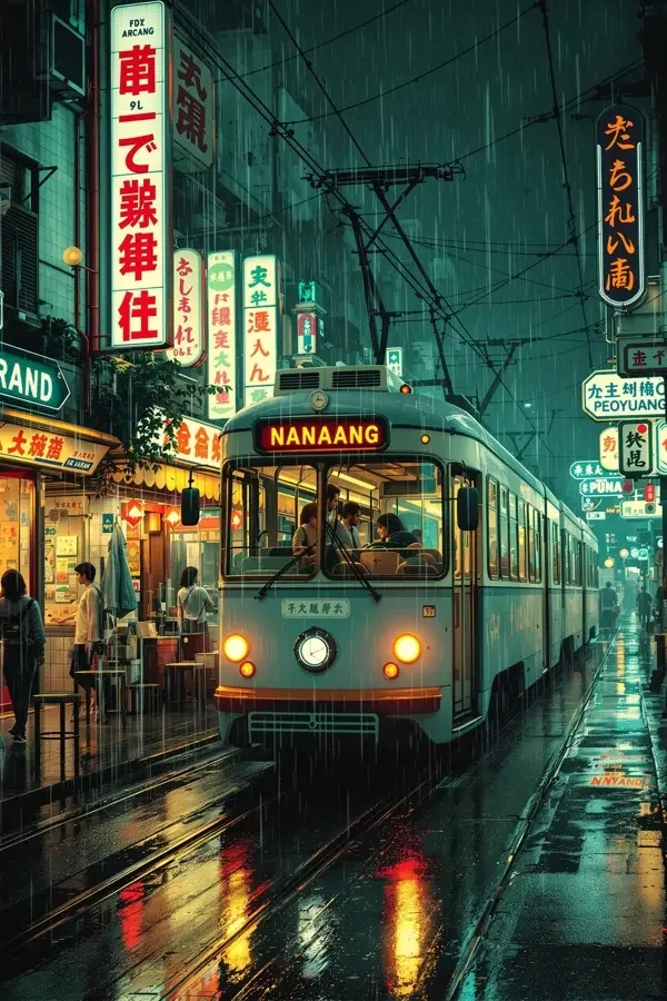雨夜电车 - 灯影大戏院 雨夜电车 电影海报